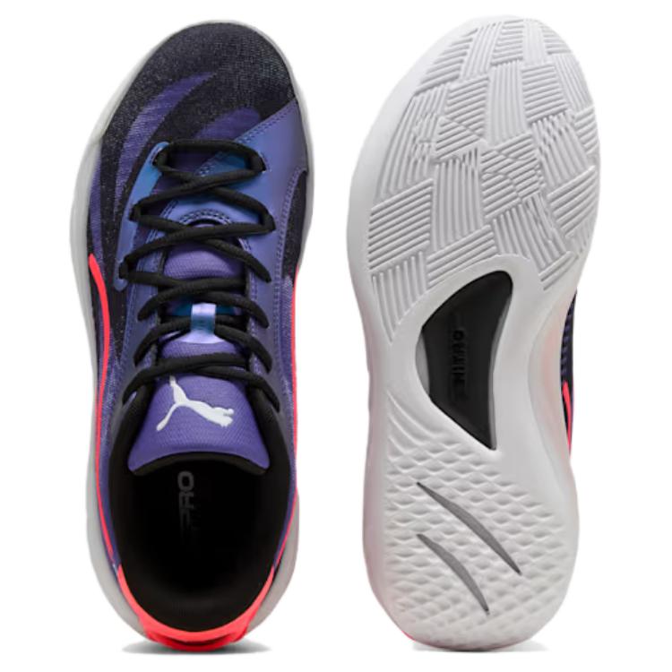 PUMA All Pro Nitro Slip Resistant Abrasion Resistant Low top Basketball Shoes Men's Purple 311258-01