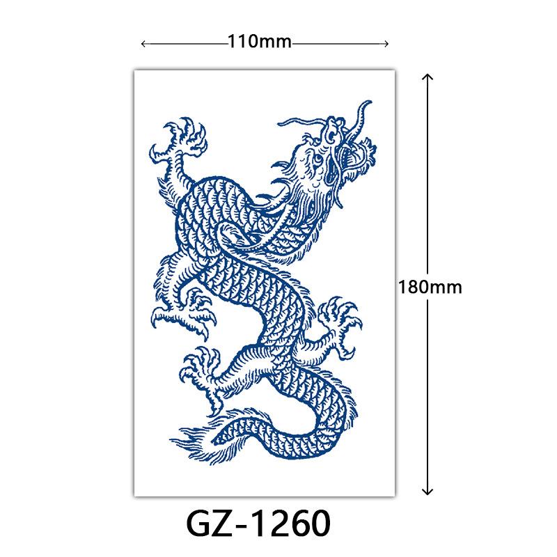 Herbal Tattoo Stickers, Juice Tattoo Stickers, Semi-Permanent English Letter Tattoo Stickers Tattoo
