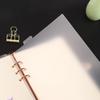 A5 Transparent PP Binder Divider Index Tabs Top Vertical 5-Tabs Loose Leaf Refills Decorative Divider Separator Page Dividers for 6 Holes Binder