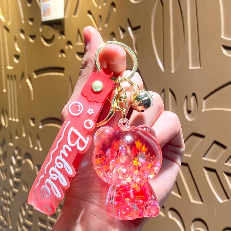 Acrylic Mahjong Sand Keychain - Elegant Car & Bag Pendant Gift