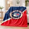 New York Rangers Printed Flannel Blanket Warm Comfort Bed Throw For Indoor Home Decoration