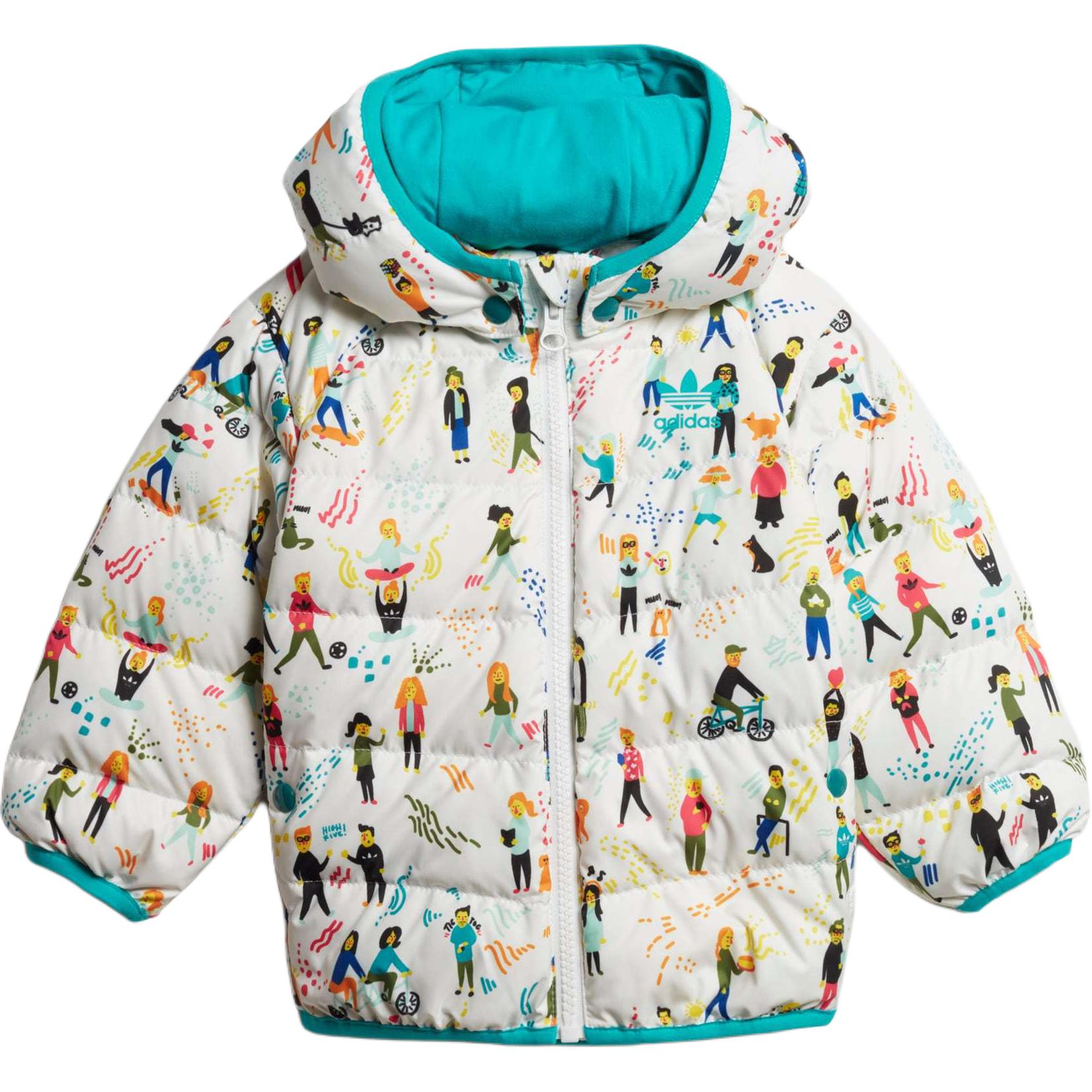 Adidas Originals Down Jacket Blue/White Infant And Toddler ED7703 98