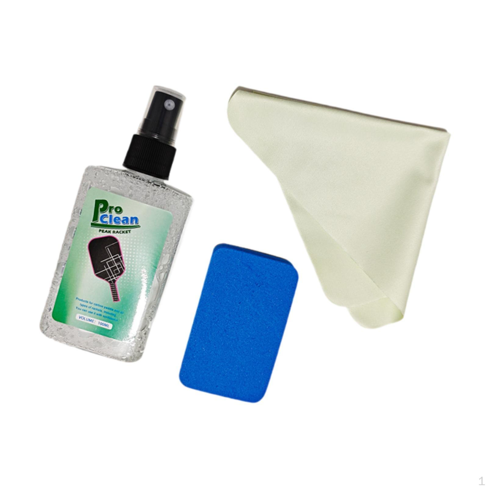 

100 Ml Pickleball Racket Cleaner Spray for Enhanced Control And Square Bottle Set