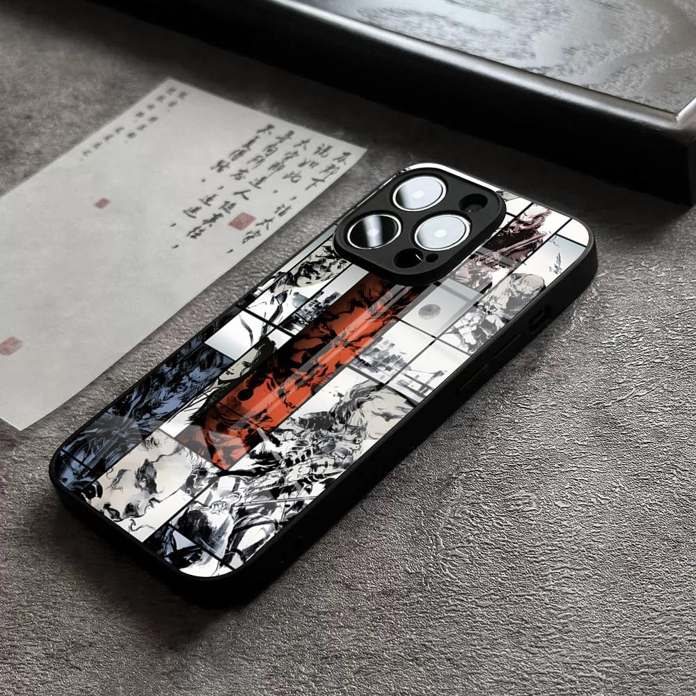 Metal Gear Solid Phone Case For IPhone 16 Pro Max 15 Plus 14 Pro 12 11 13 Mini X XR XS Max 8 7 Plus SE Glass Cover