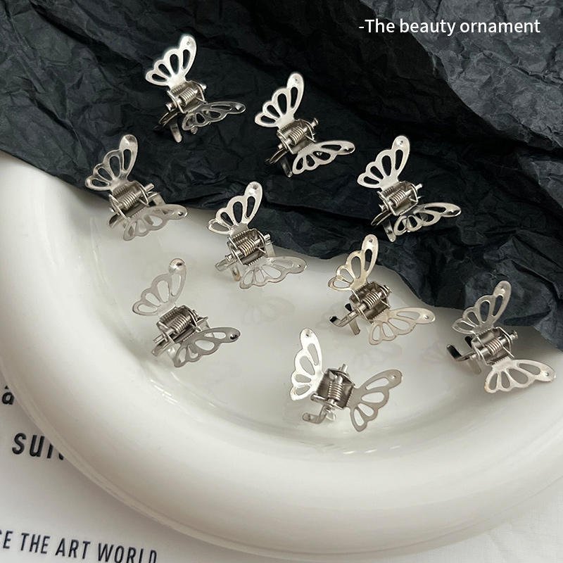 20 Stück Mini Metall Schmetterling Haarklammern, Hohl Kleine Schmetterling Haarclips, Niedliche Seitenpony Zöpfe Haarspangen für Damen Mädchen Haarschmuck