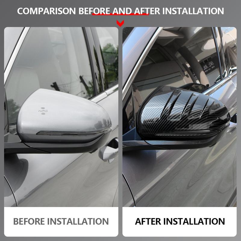 For BYD ATTO 3   2024 Rearview Mirror Cover 2Pcs Side Mirror Decoration Sticker Trim Protector Car Styling Accessories