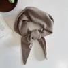 Pure Wool Triangle Scarf Niche Knitted Headscarf Multifunctional Scarf for Women Warm and Versatile Autumn and Winter New Trend