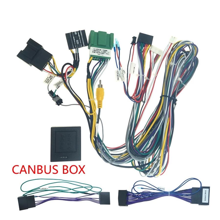 Car 16 Pin Android Cable Harness Connectors With Canbus Box For Chevrolet Cruze Buick