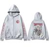 Anime Gachiakuta Rudo Grafická mikina s kapucí a zipem Pánská Dámská Ležérní Oversized bunda s zipem Kabát Pánská Kreslená Manga Cosplay Streetwear