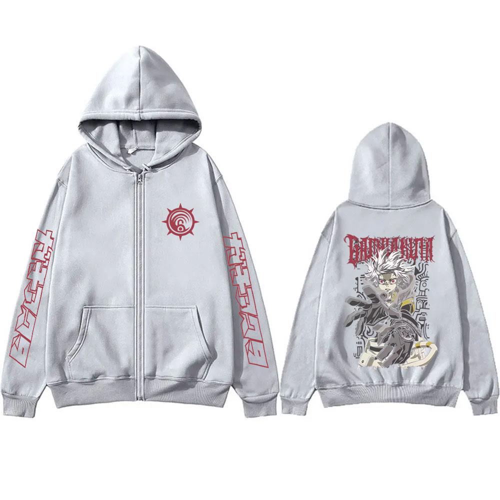 Anime Gachiakuta Rudo Grafická mikina s kapucí a zipem Pánská Dámská Ležérní Oversized bunda s zipem Kabát Pánská Kreslená Manga Cosplay Streetwear