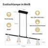 Lampe suspendue - NETTLIFE - 4 ampoules - Blanc - Métal - Culot GU10