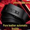 Paul Men's Genuine Leather Automatic Buckle Belt - Versatile Fashion for Business