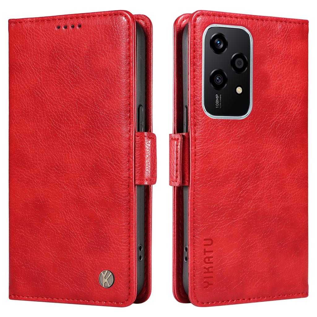 YIKATU YK-007 For Honor 200 Lite Case Litchi Texture Magnetic Clasp Phone Cover