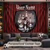 Die Addams Family Personalisierte Wandteppich-Unterstützung Benutzerdefinierter Name, Wandkunst Heimdekoration
