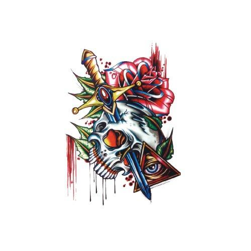 Ukiyo-E Painted Skull Prajna Tattoo Sticker Wake-Up Meaning Flower Arm Half Arm Water Transfer Waterproof Tattoo Sticker