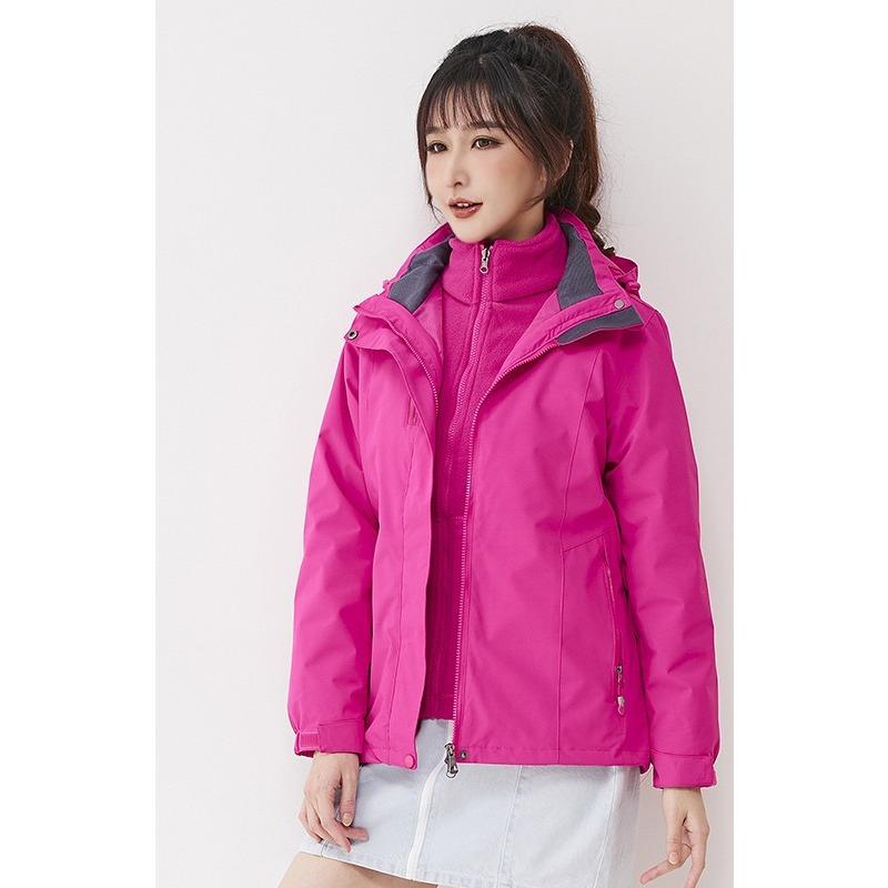 Jacket Three-in-one Removable Polar Fleece Liner Two-piece Windproof and Waterproof Couple Jacket