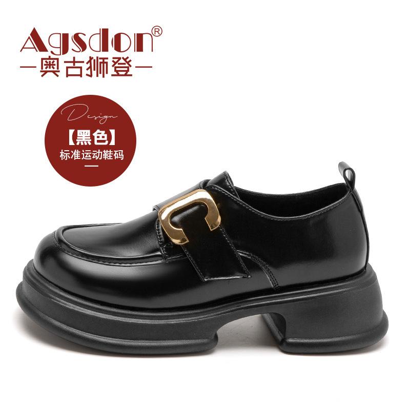 Augustine loafers women's 2025 new summer Internet celebrity Korean version Mary Jane single shoes Japanese jk small leather shoes