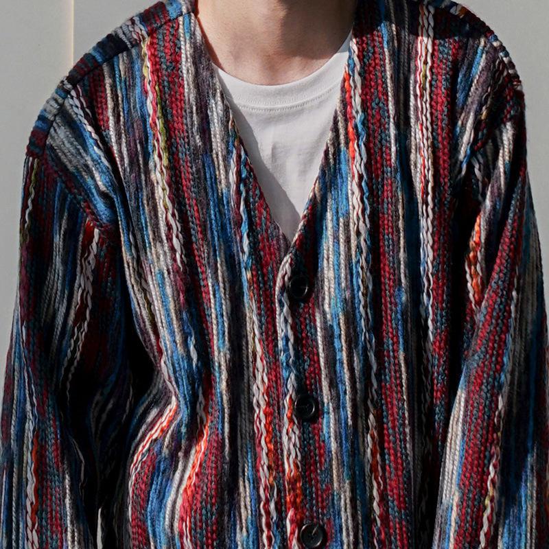 Knitted Cardigan Jacket Men's Korean Style Trendy Versatile Spring and Autumn Style Handsome Jacket Autumn Sweatshirt