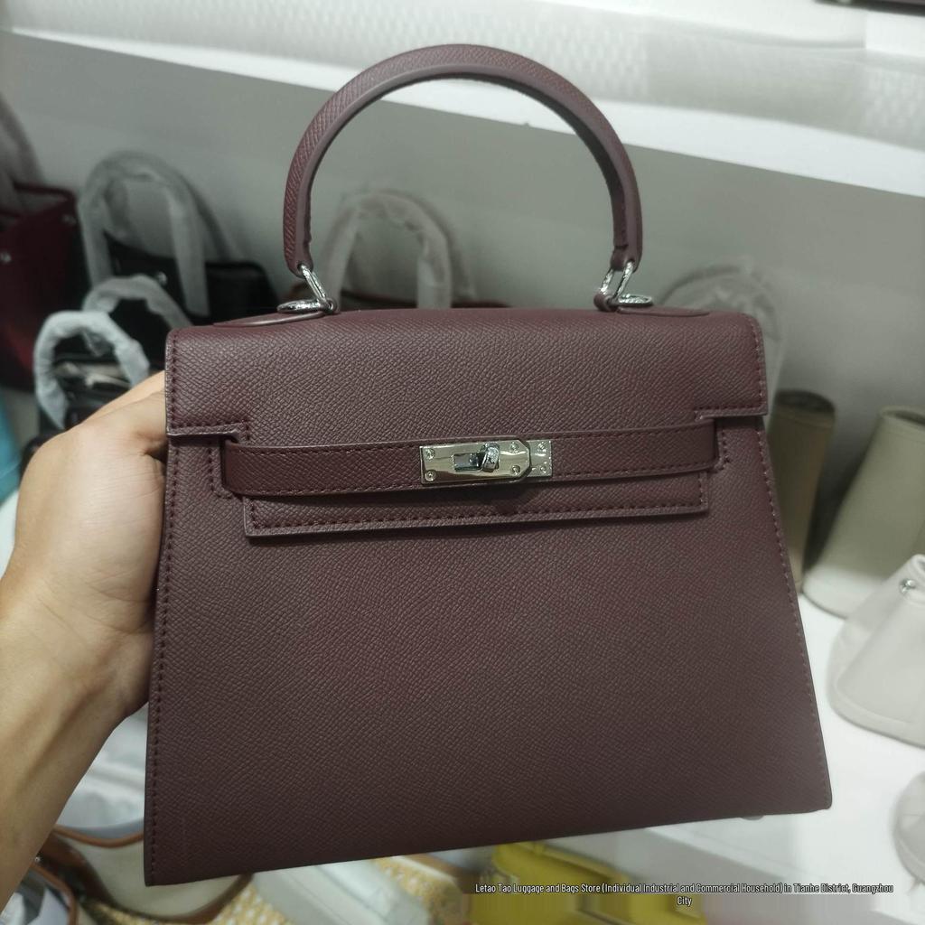 Sac Kelly Impression Paume Deuxième Génération 2026: Nouveau Sac à Main Mini Tote & Bandoulière Haut de Gamme pour Femme