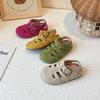 1-12J Kindersandalen Zehenschutz Jungen Mädchen Sommer Neu Süßigkeiten Weiche Sohle Schuhe Kinder Freizeit Retro Flache Ledersandalen