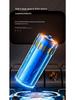 Cross-border Aluminum Flashlight with COB Warning Light & Telescopic Zoom
