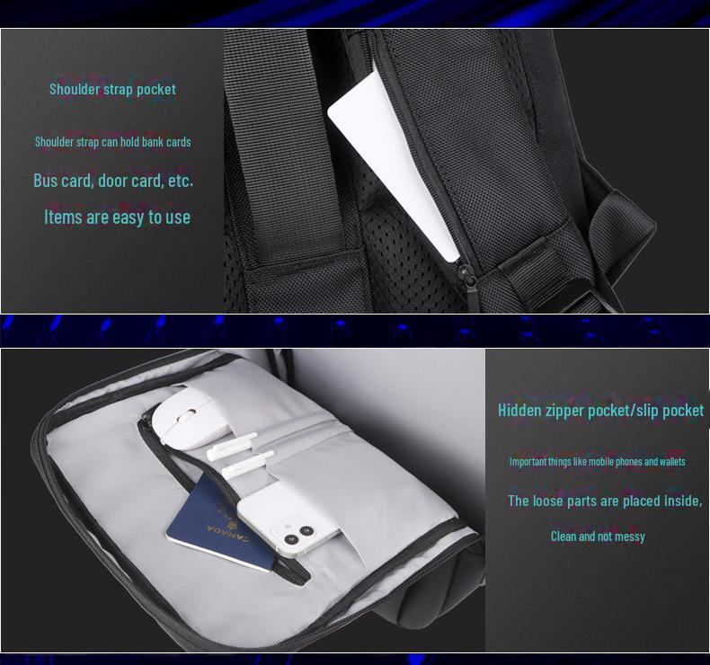 Trendiger wasserdichter Nylon-Rucksack: High-End Mode für Männer & Frauen, Schultasche mit großem Fassungsvermögen & Business-Laptoptasche