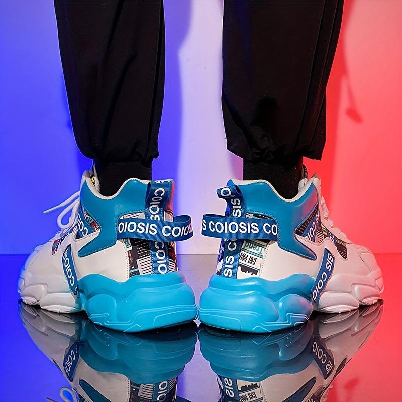 Модные массивные туфли с цветными блоками — фото 5