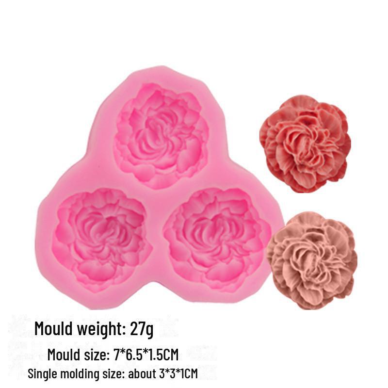 Rose Fondant Silicone Mold for DIY Cake Baking
