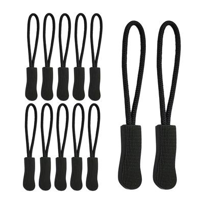12Pcs Zipper Pulls Set Zipper Tags Kit Nylon Cord Pull Tab Zipper Pull Zip Tag Cord Pulls Zipper Extension for Jackets Backpacks