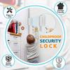 2pcs Aluminium Alloy Door Reinforcement Lock 800 Lbs Withstand Home Door Lock  Home Security