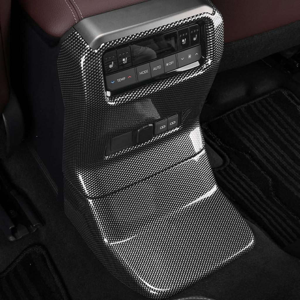 Rear air Conditioning Kick Plate for 2024 2025 Toyota Land Cruiser 250 1958 Prado LC250 J250 Interior air Vent Button Decorative Cover Modification