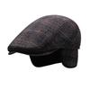 Men's Winter Trapper Hat with Ear Flaps - Thick, Warm & Windproof for Seniors, Fashionable Polyester Cap