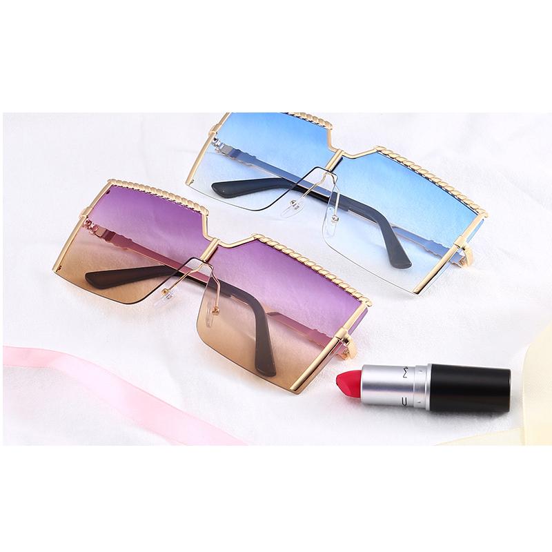 branded square sunglasses