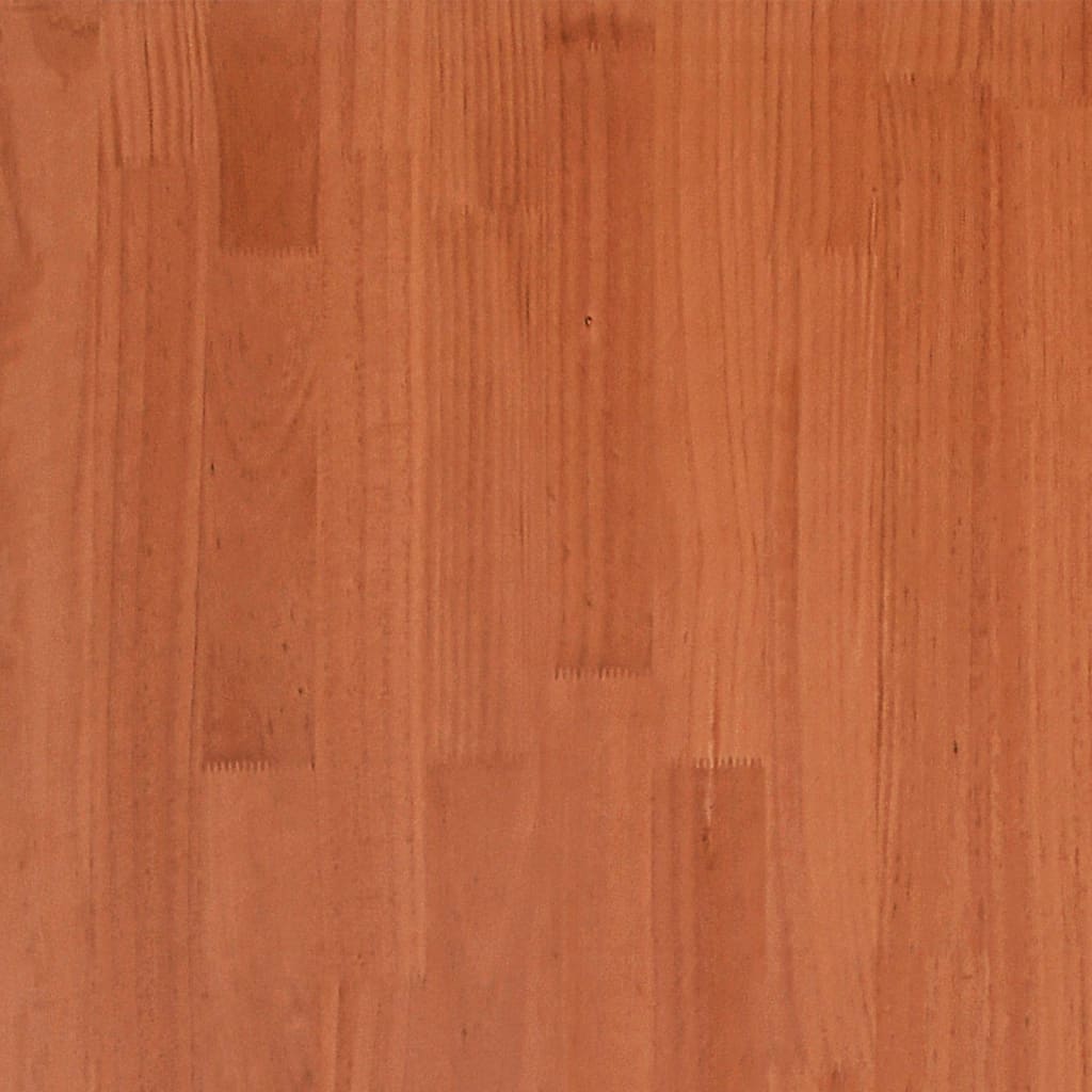 Solid Wood Bed without Mattress Wax Brown 120 x 190 cm Pine Wood