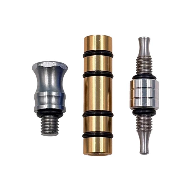 Detail Repair Tap Down Pen with Metal Body and Three Contact Heads for Vehicle Panel Finishing, Storage and Routine Workshop Use Carry