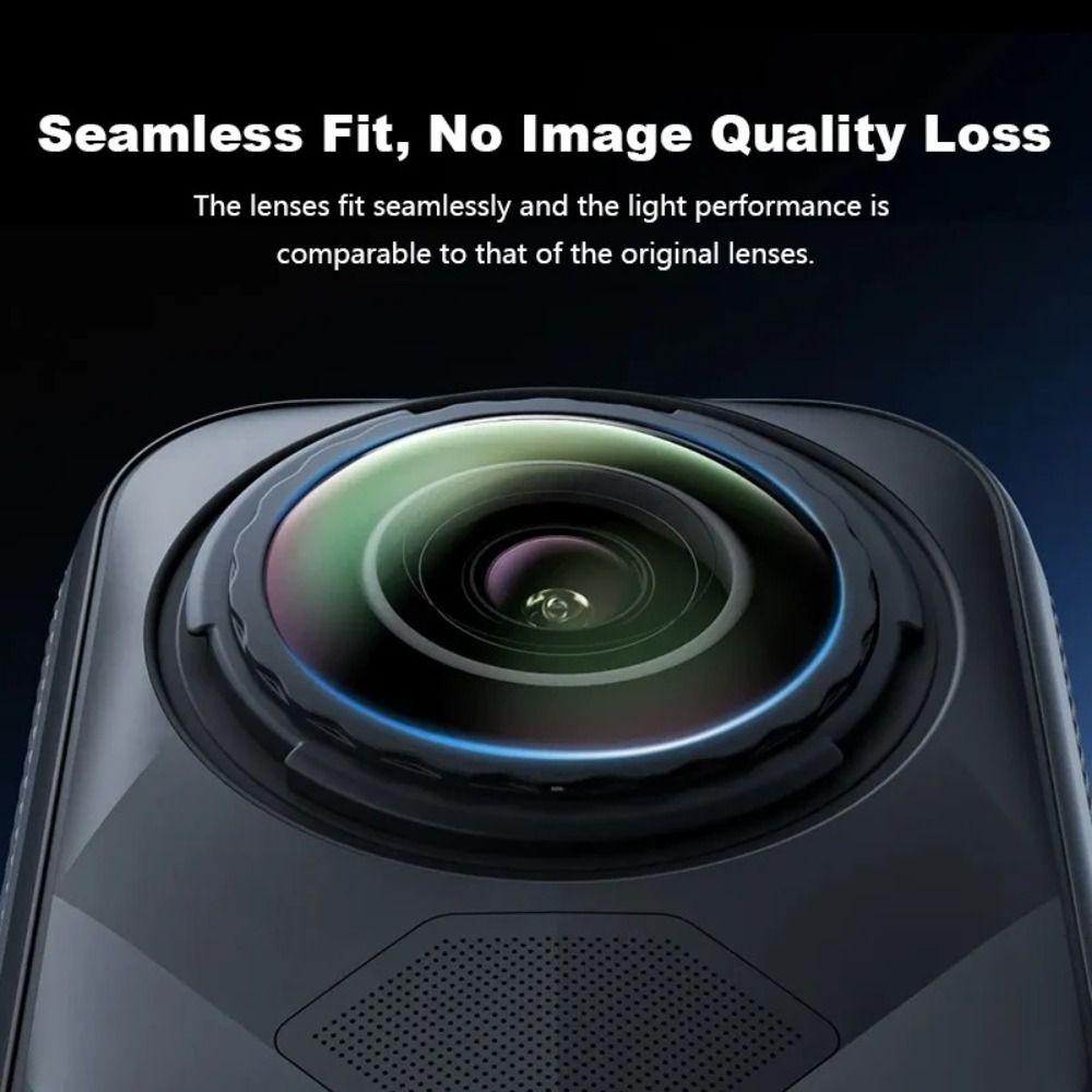 Removable Camera Lens Detachable Professional Repair Optical Lens HD Replacement Lens Kit for Insta360 X5 Camera Accessories