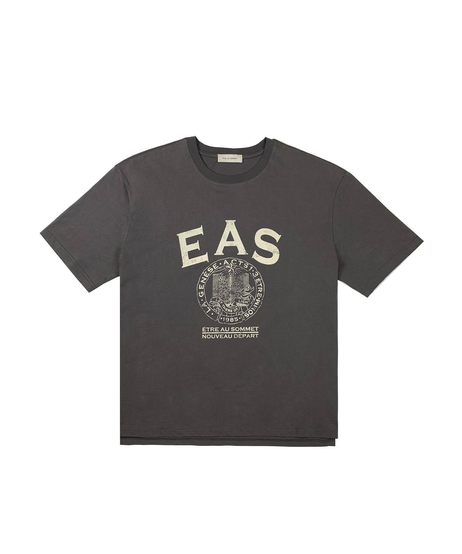 Etosome Eas Logo Half T-Shirt (Charcoal) / Unisex Charcoal/1
