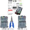 188 Piece Fishing Tackle Kit With Swivels Hooks For Saltwater Anglers
