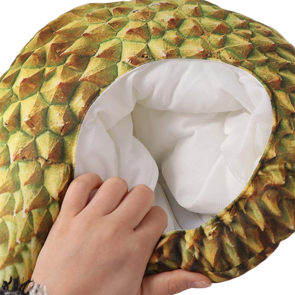 Comfortable Simulation Durian Hat Soft Cartoon Plush Hat Durian Headgear Cross-dressing Shows