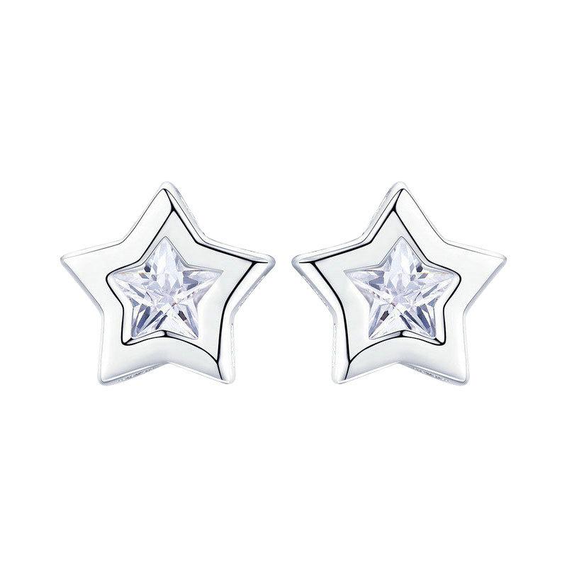 

Серьги-звезды, пятиконечные серьги-звезды Flash Drill, холодные и маленькие серьги, милые и сладкие