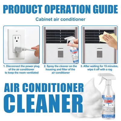 8-1PC 60ml Air Conditioner Cleaner Stain Remover No Rinse Evaporator Air Conditioner Foam Coil Cleaner For Home Office Household