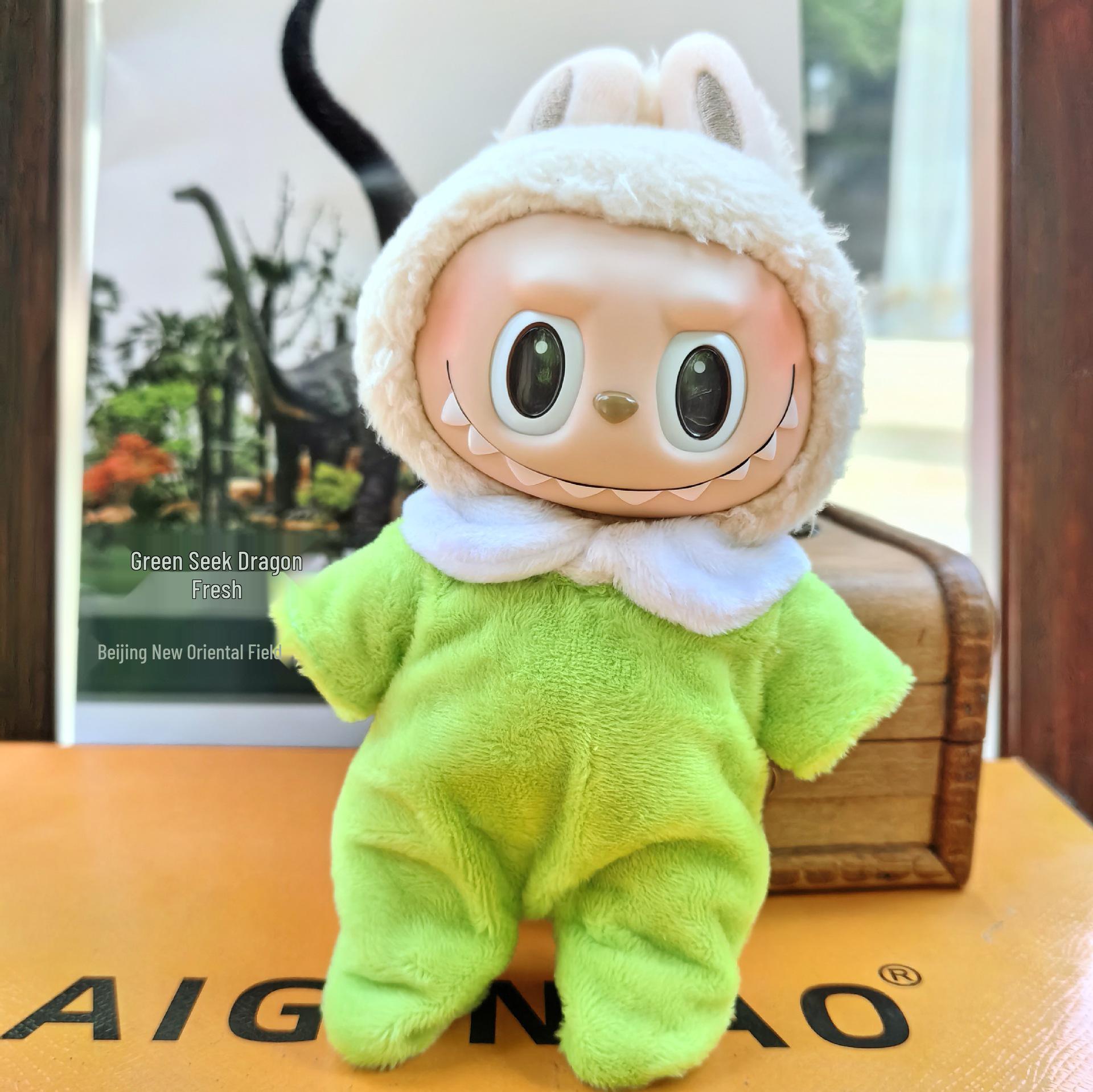 17cm Labubu Doll Clothes: Pink Pig, Frog, Little Snowman Christmas Set 17cm Labubu Pendant Clothes