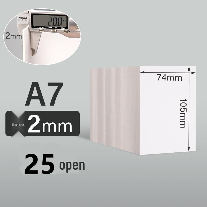 Thick White Cardboard for DIY Trading Cards & Models