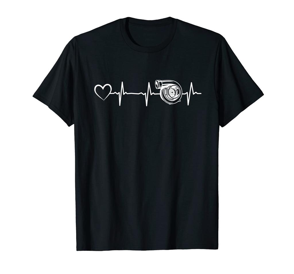 Car Turbo Heartbeat Heart Car Heartbeat Boosting Racing - T-Shirt