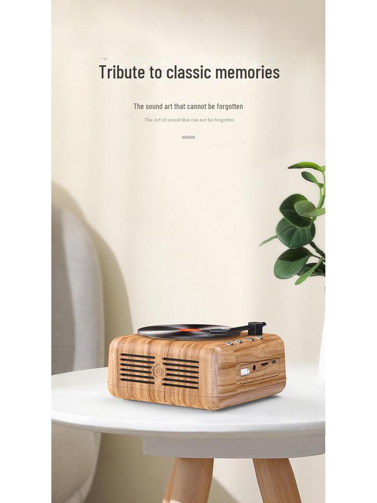 H3 Retro Bluetooth Mini Speaker: Creative Gift, Radio, Card Player