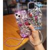 Luxury Rhinestone Mobile Phone Case Is Suitable For Apple 16Promax Rose Iphone17 Butterfly 14 Full Diamond Xr Women'S Model.
