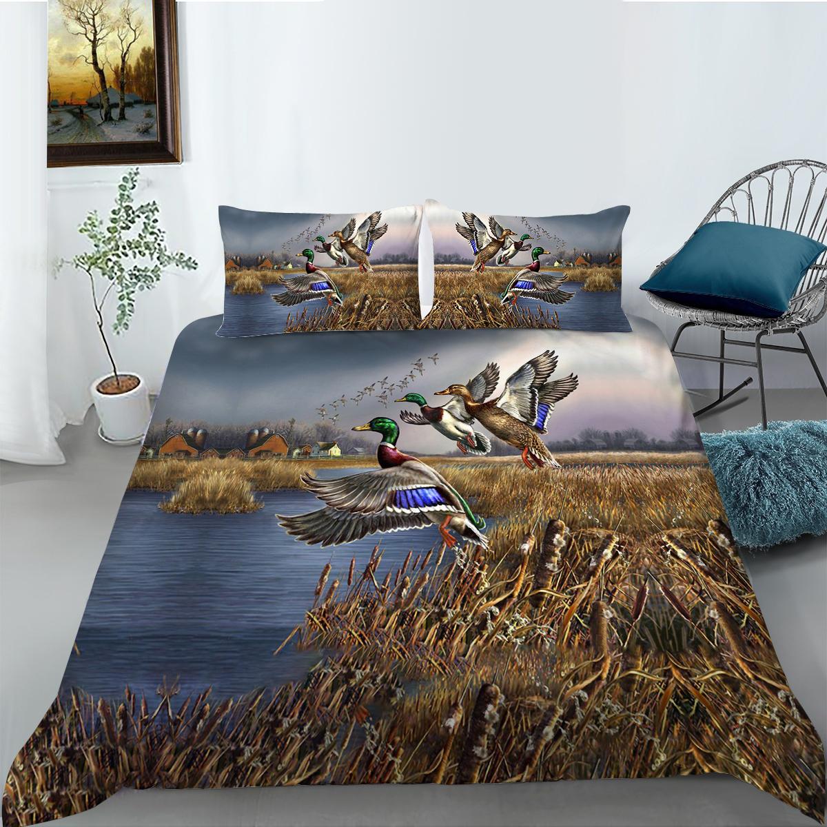 

Постельное белье для взрослых с 3D принтом животных, 100% полиэстер, мягкие трехсекционные покрывала, одеяло, пододеяльник, комплект постельного белья, наволочка Single 135x200cm