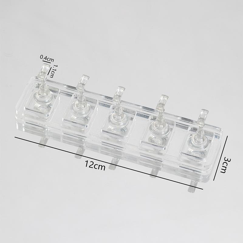 

Nail Stand Non-Magnetic False Nail Tips Holder For Cat Eye Gel Press On Nails Display Rack Acrylic Nail Painting 1/5/10 Grids 5
