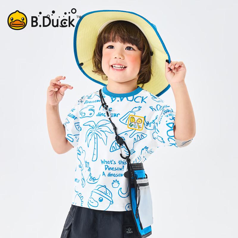 B.Duck Boys' Dinosaur Short Sleeve T-Shirt