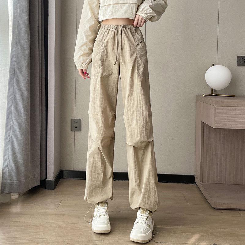 Women's Summer 2024 Running Sportswear Set: Outdoor Hiking Windbreaker & Cargo Pants